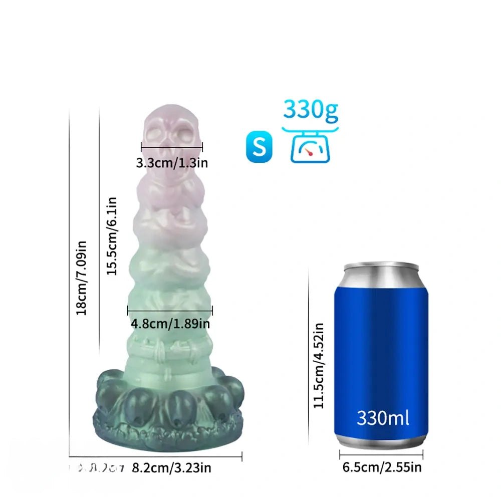 Textured fantasy creature silicone dildo, photo 10