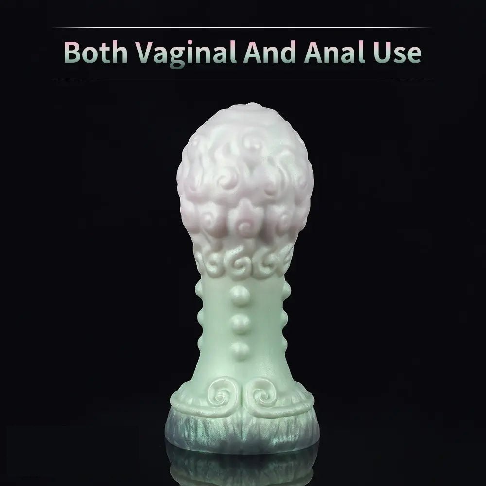Textured fantasy creature silicone dildo, photo 11