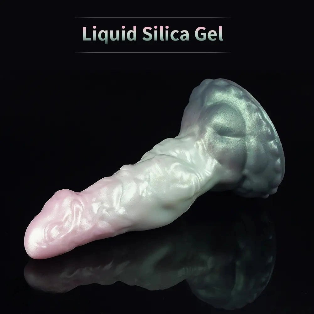 Textured fantasy creature silicone dildo, photo 12