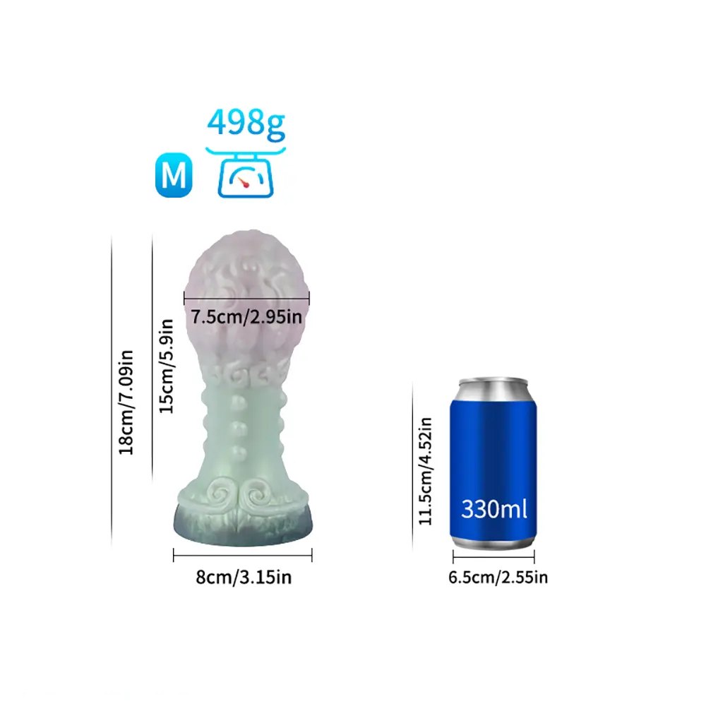 Textured fantasy creature silicone dildo, photo 8