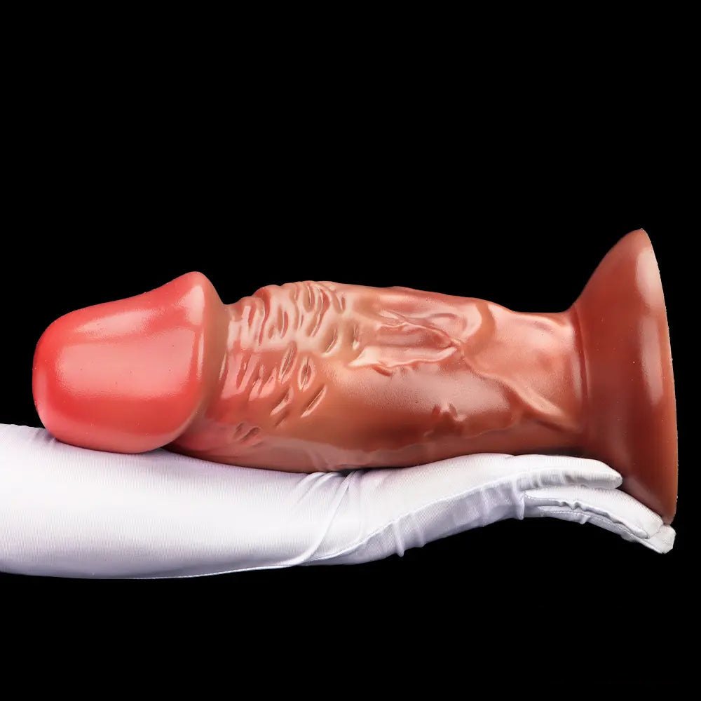 Flesh textured suction cup fantasy dildo, photo 14