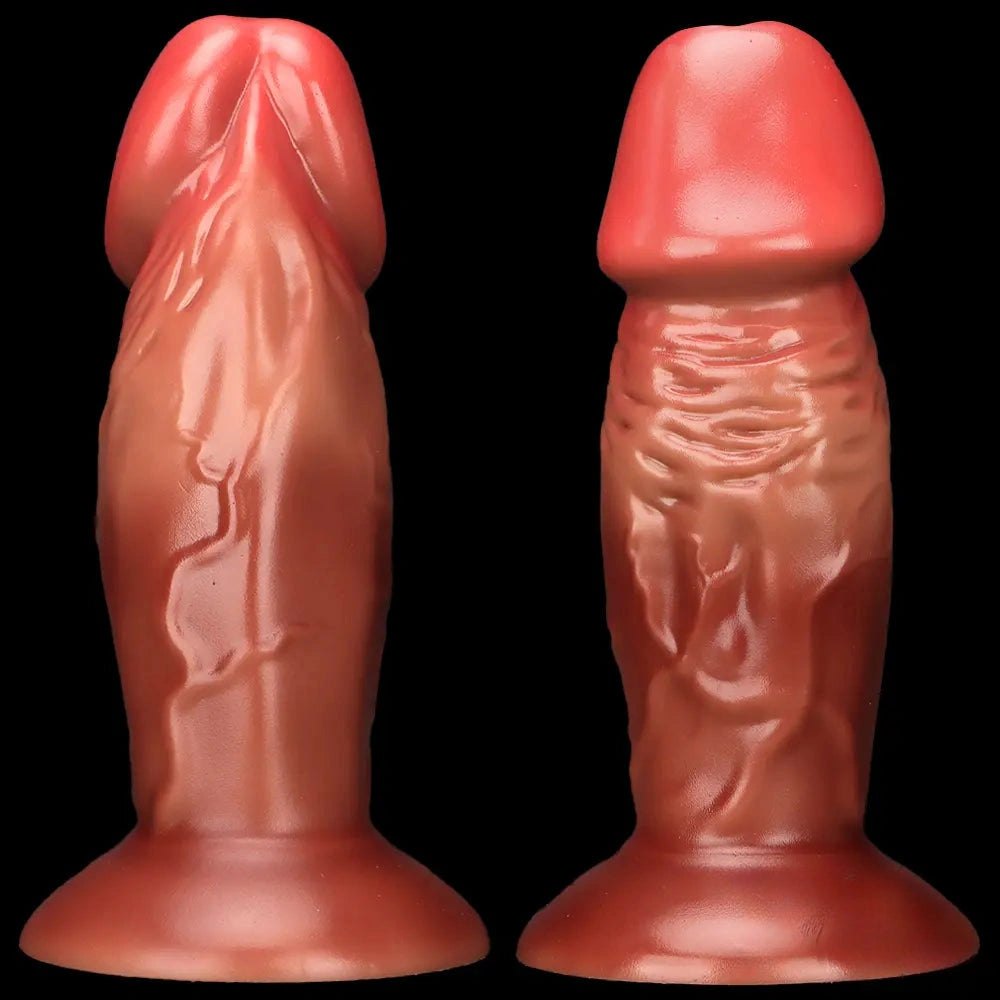 Flesh textured suction cup fantasy dildo, photo 3