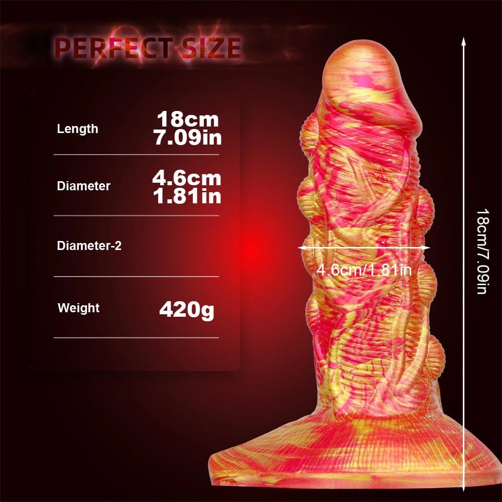 #2 textured scaled fantasy dildo