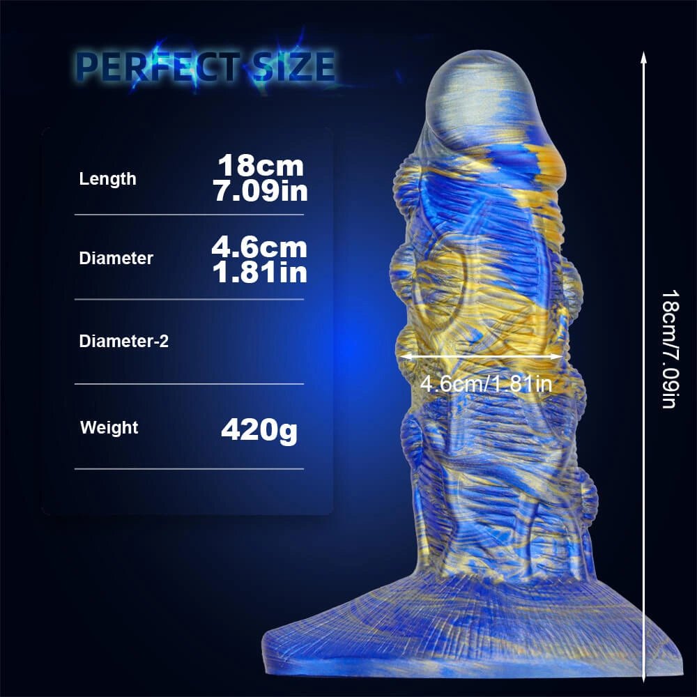#3 textured scaled fantasy dildo