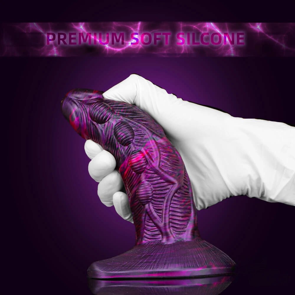 Textured scaled fantasy dildo, photo 9