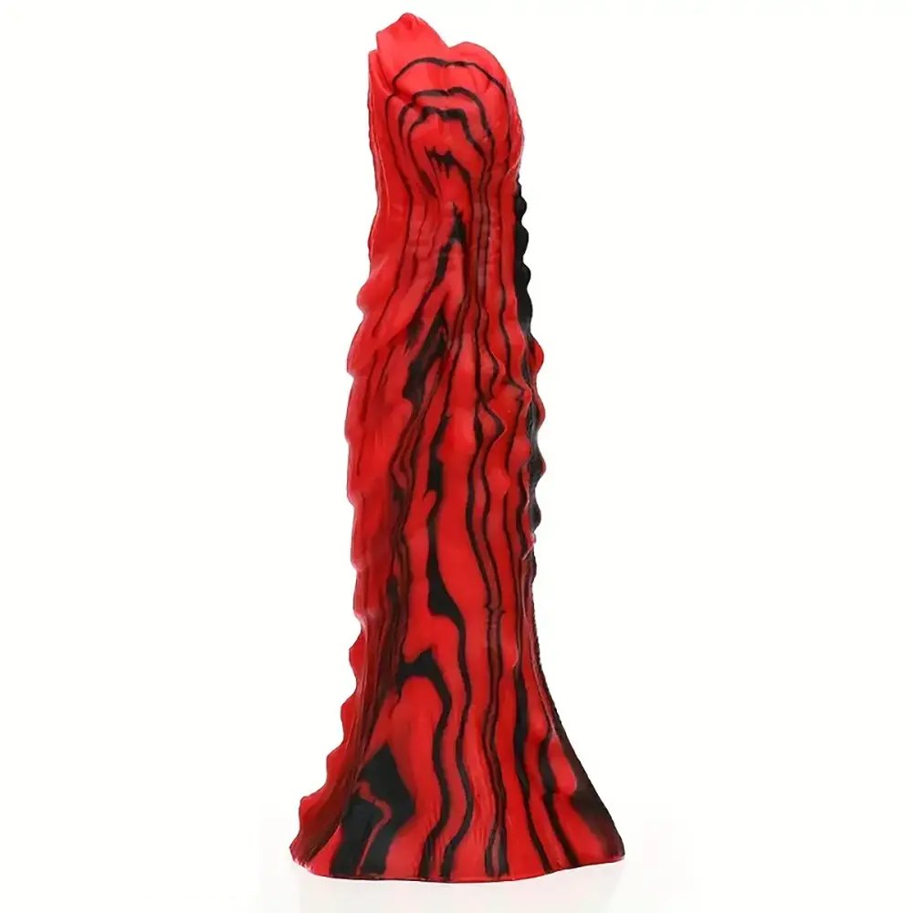 Textured mixed-color fantasy dildo, photo 1