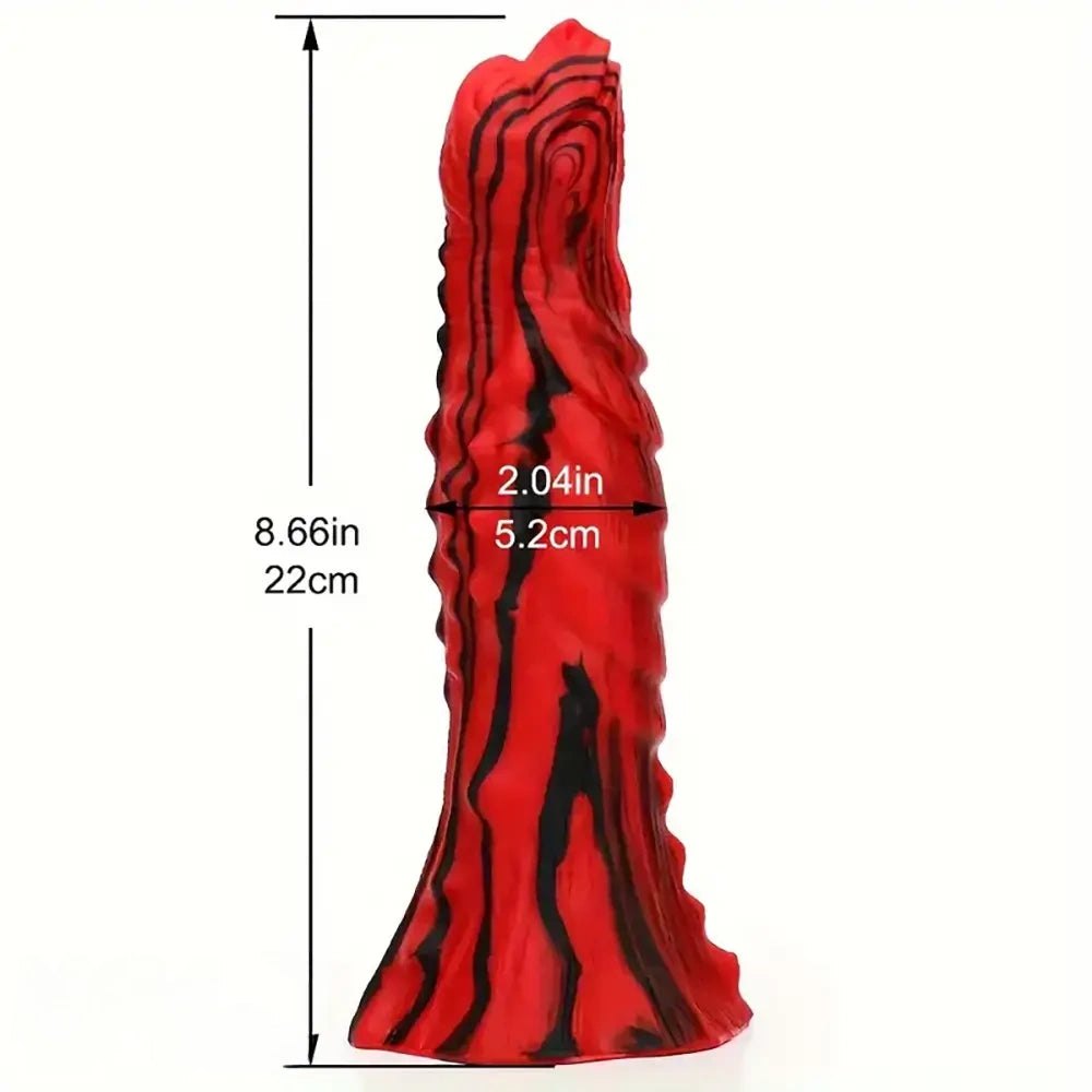 Textured mixed-color fantasy dildo, photo 4