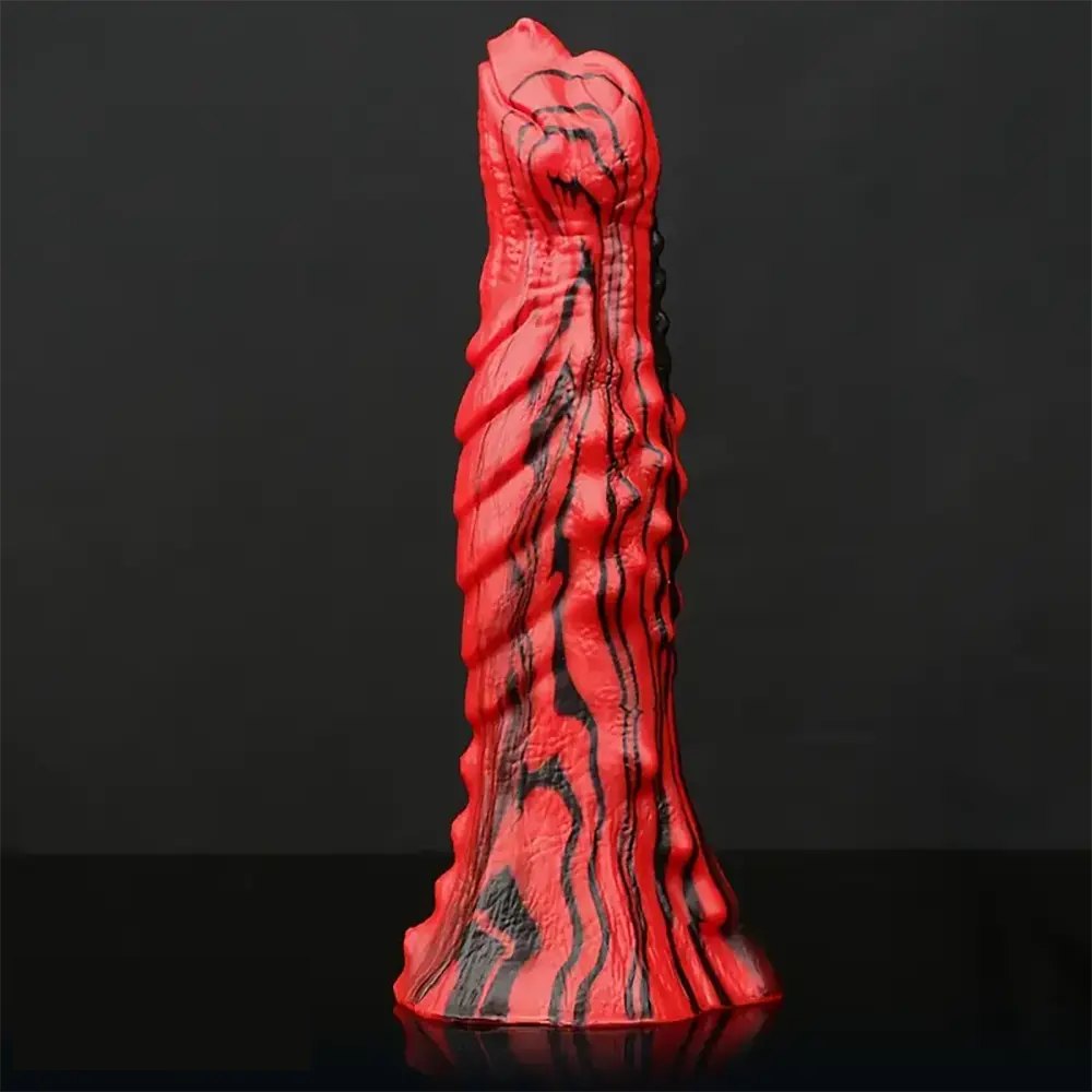 Textured mixed-color fantasy dildo, photo 6