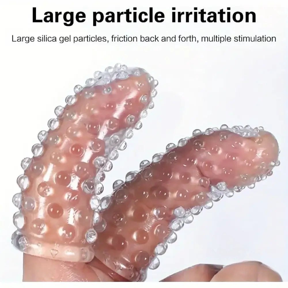 Clear textured tpe finger sleeve, photo 3