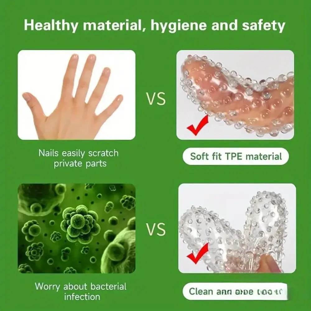 Clear textured tpe finger sleeve, photo 5