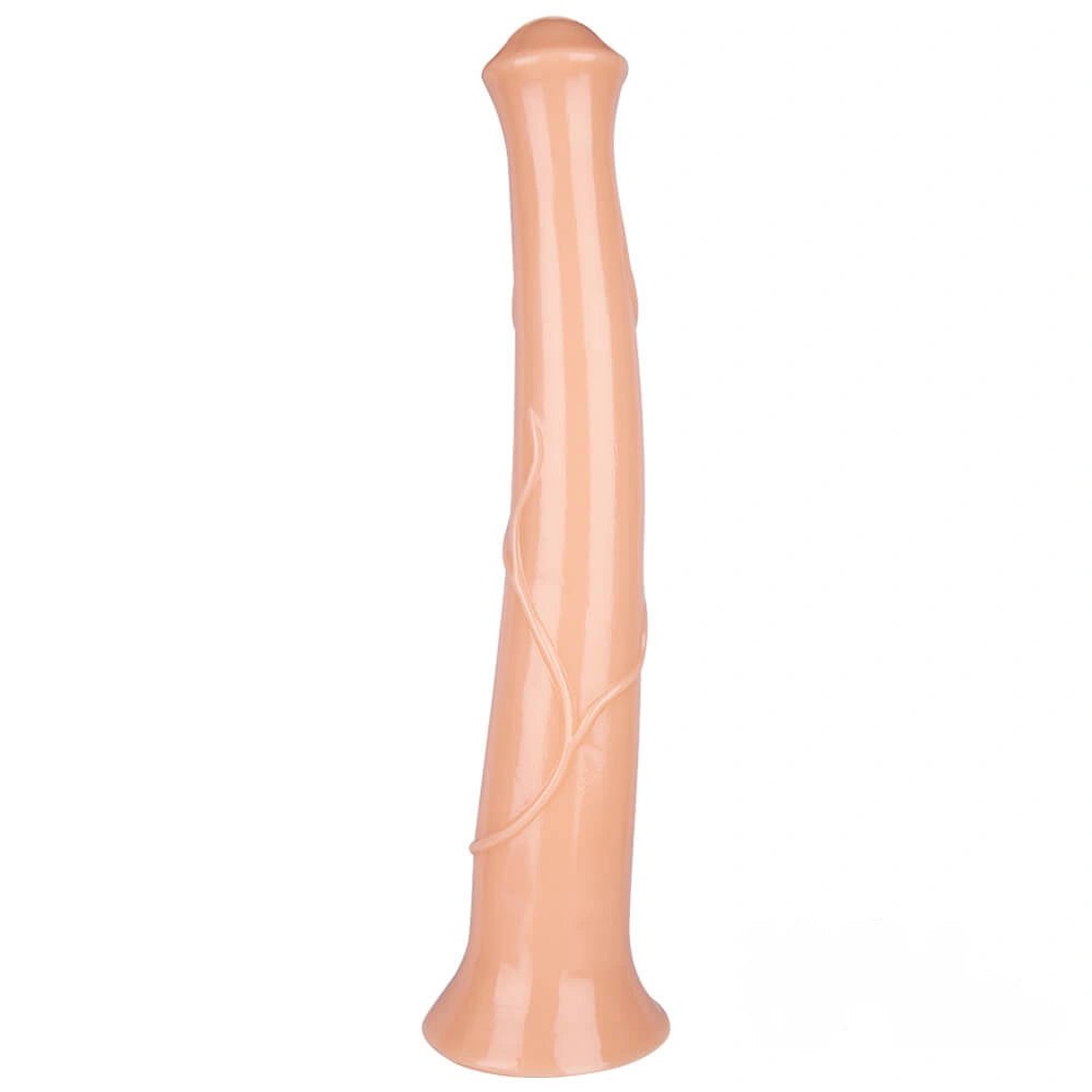 Flesh textured horse style dildo