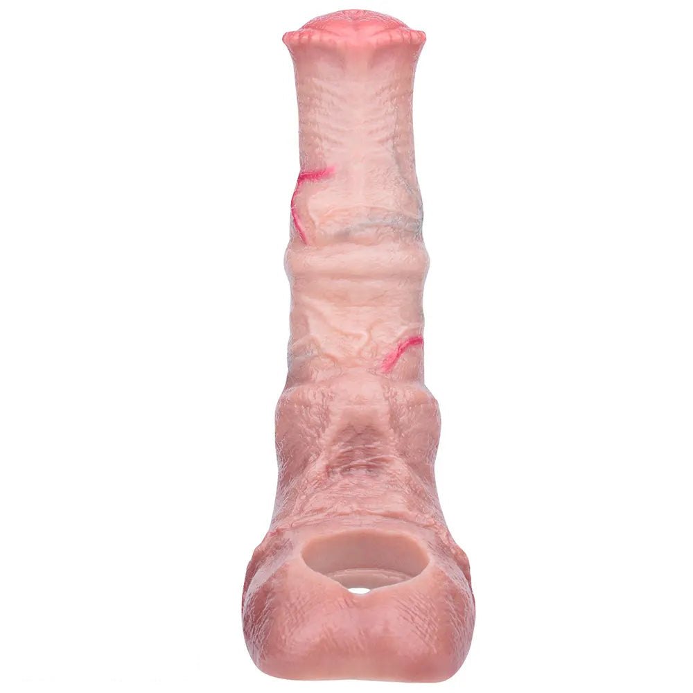 Flesh tone textured silicone horse style dildo, photo 13