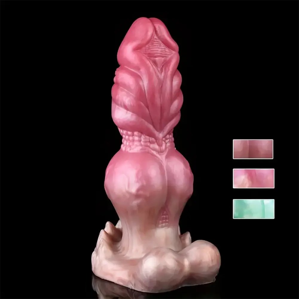 Textured knot silicone animal dildo, photo 10