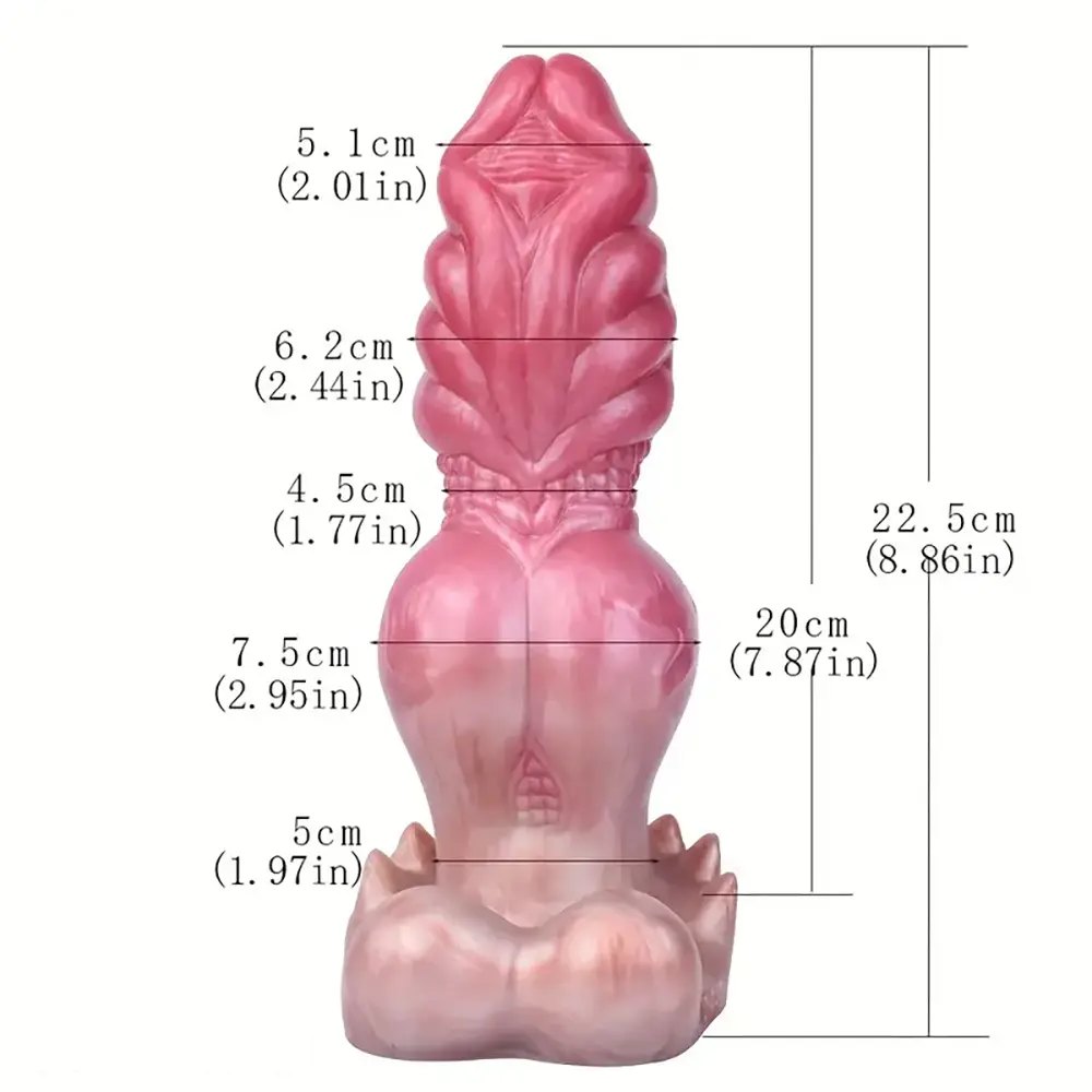 Textured knot silicone animal dildo, photo 6