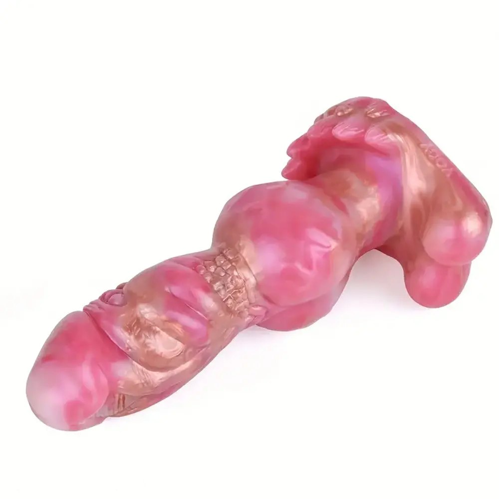 Textured knot silicone animal dildo, photo 7