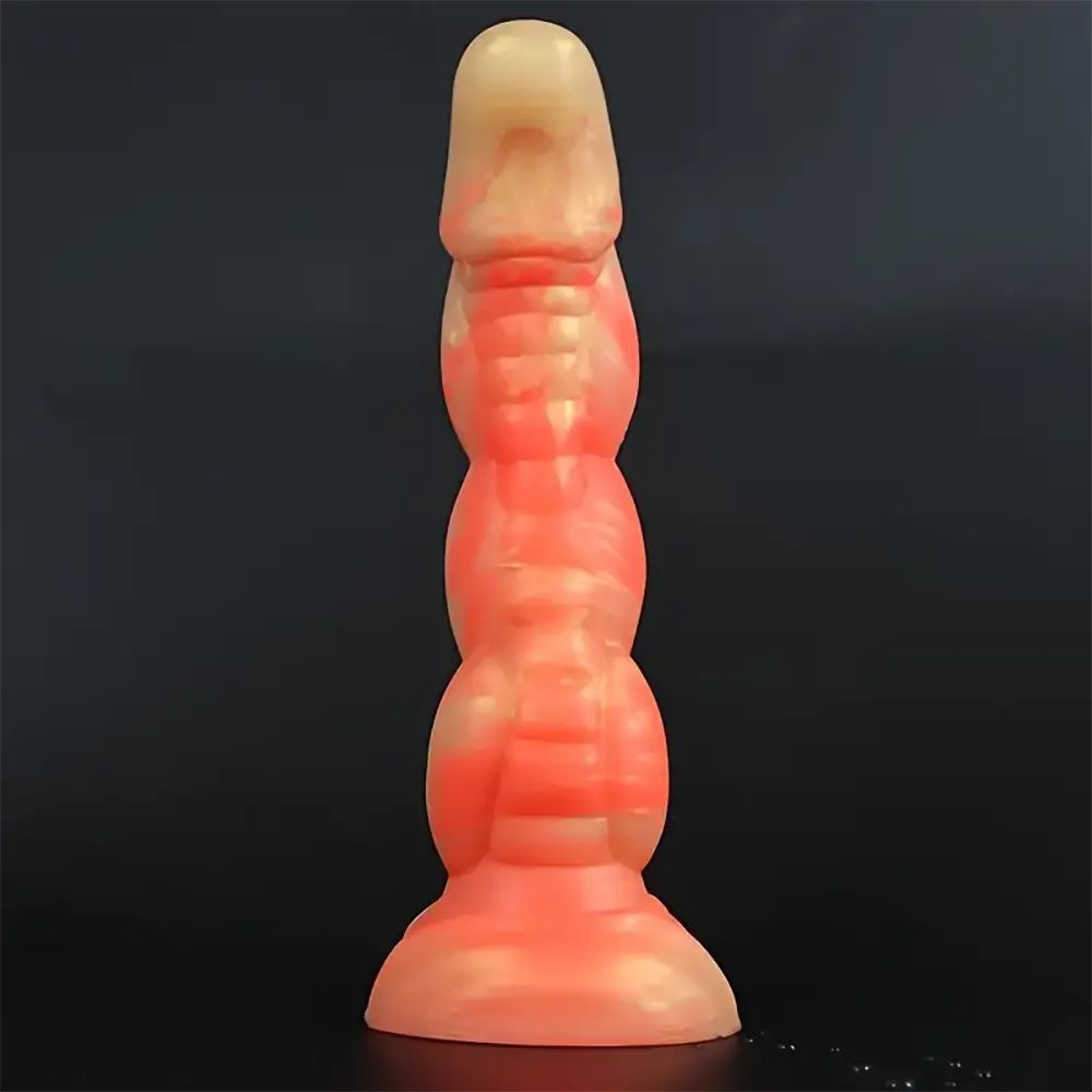Textured monster silicone fantasy dildo, photo 2