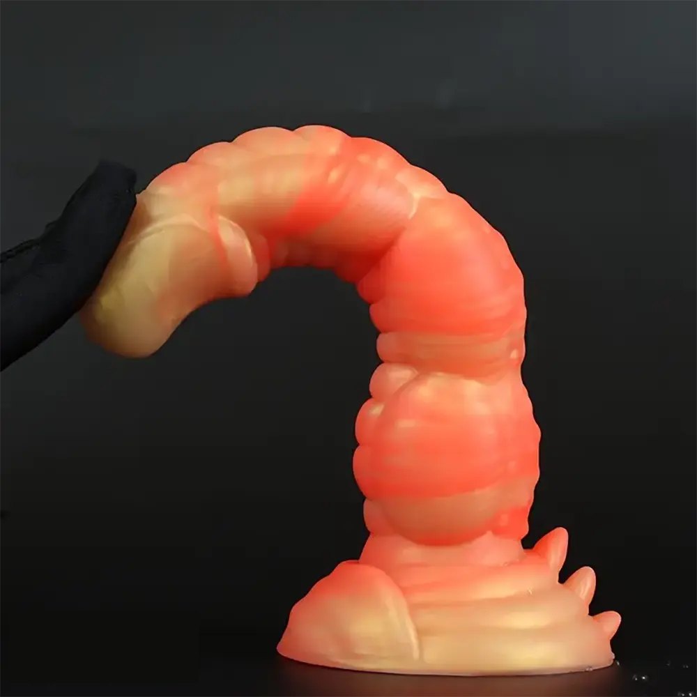 Textured monster silicone fantasy dildo, photo 4