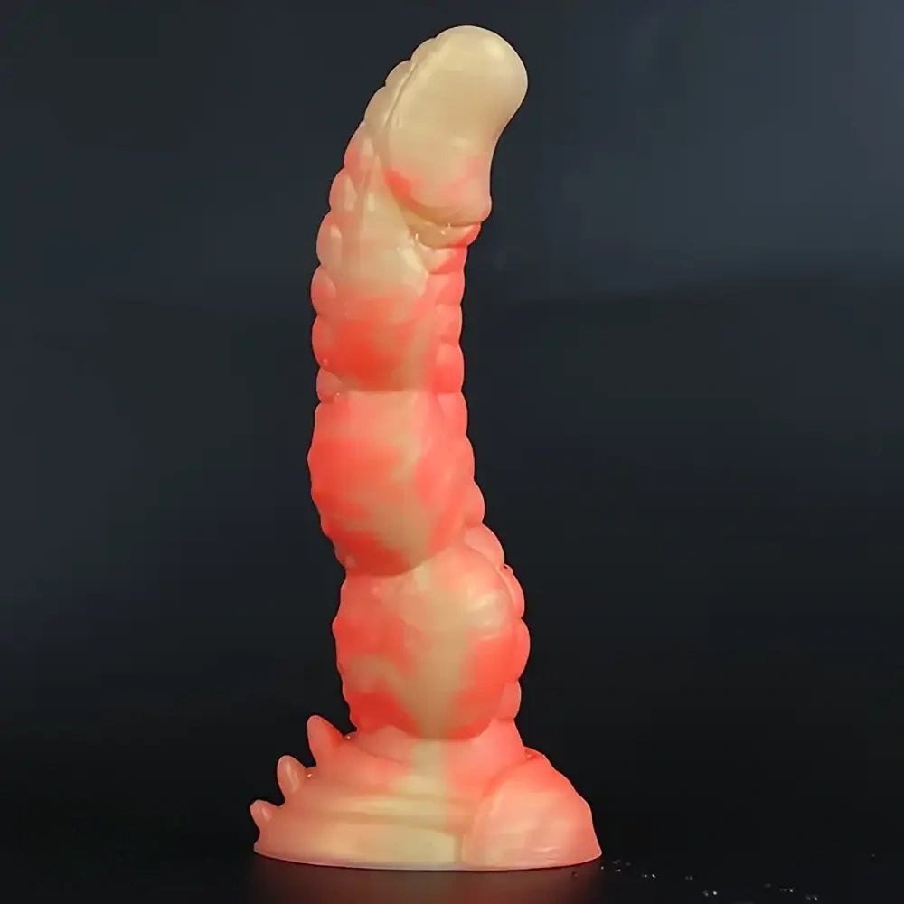 Textured monster silicone fantasy dildo, photo 7