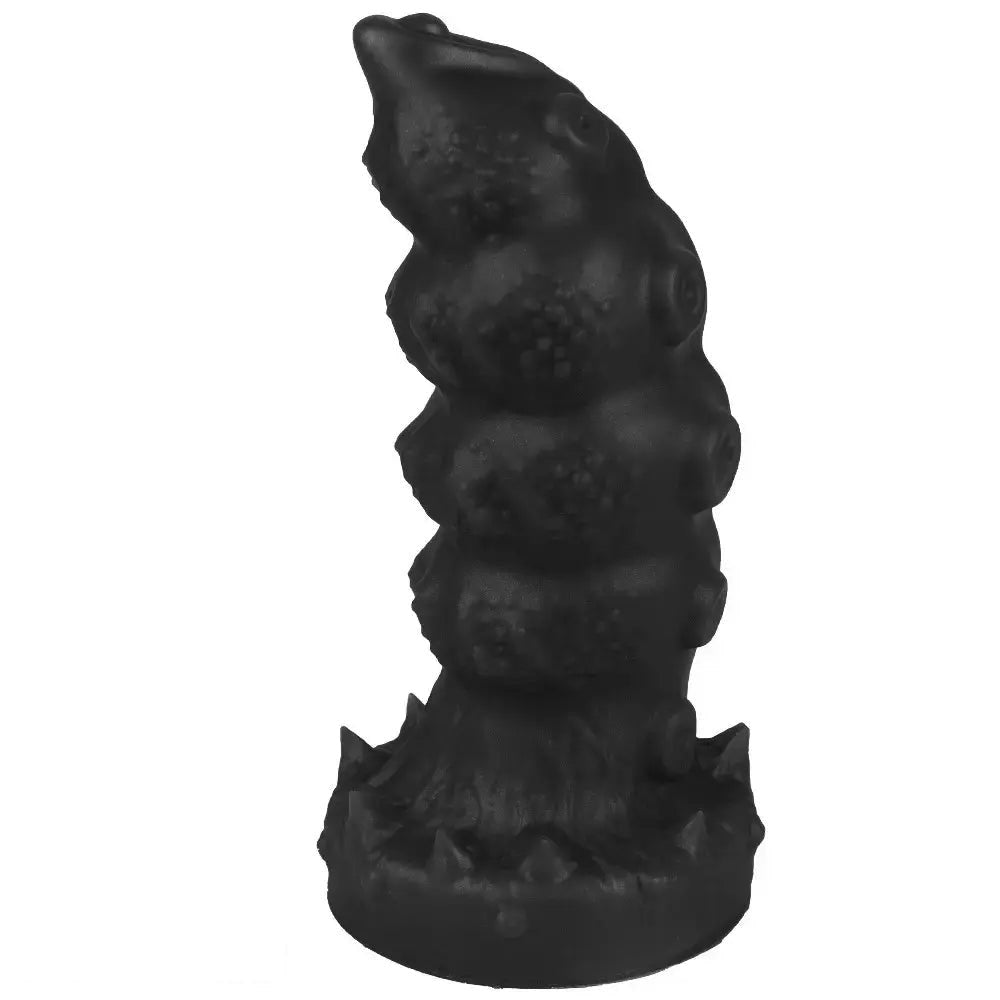Black textured octopus anal plug