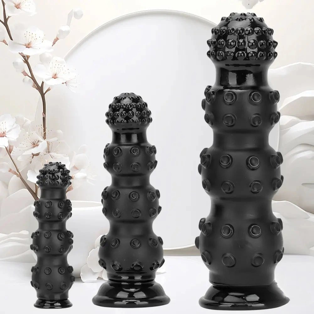 Black textured octopus dildo, photo 1