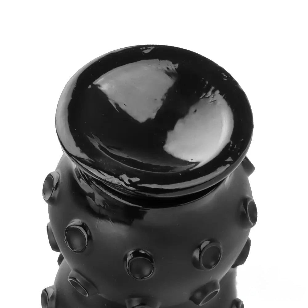 Black textured octopus dildo, photo 11