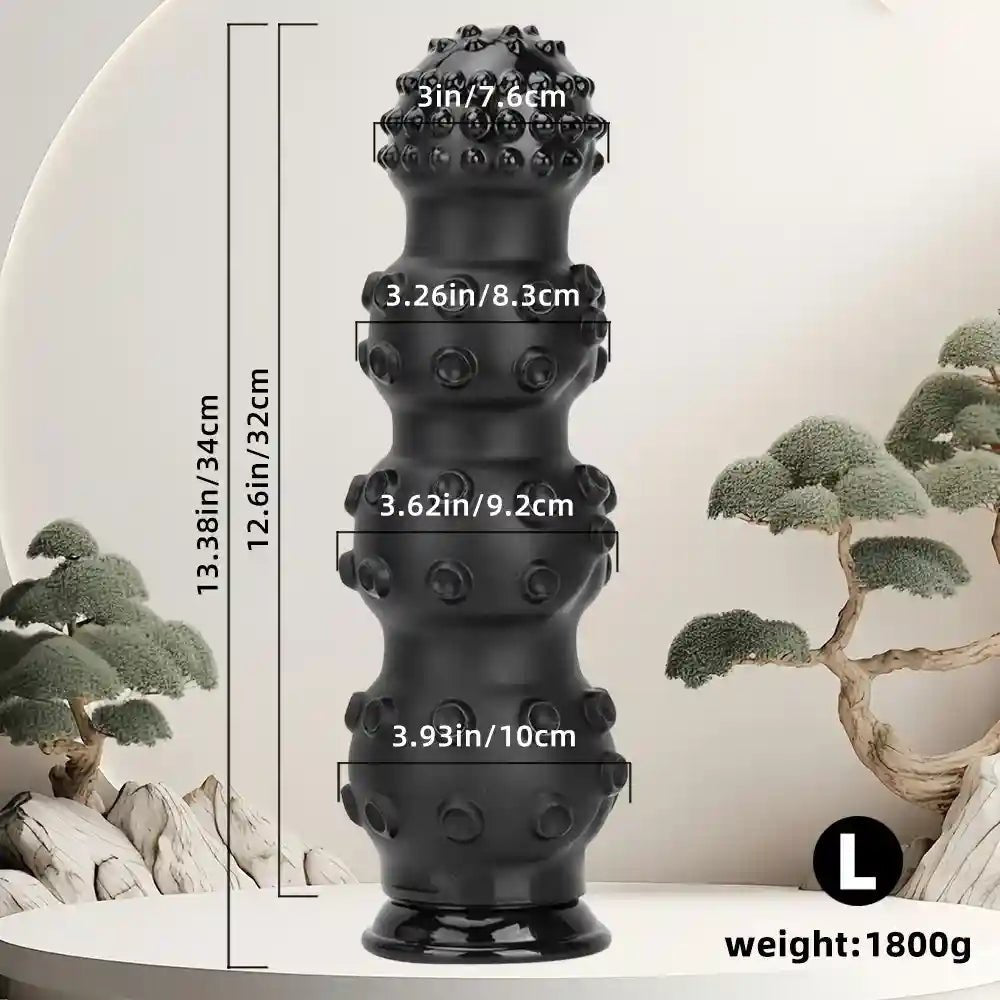 Black textured octopus dildo, photo 18