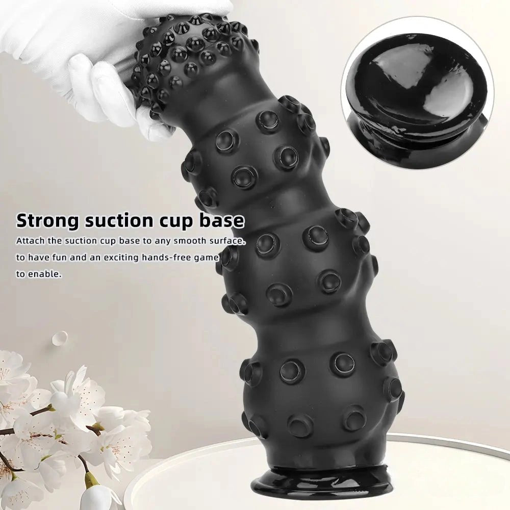 Black textured octopus dildo, photo 4