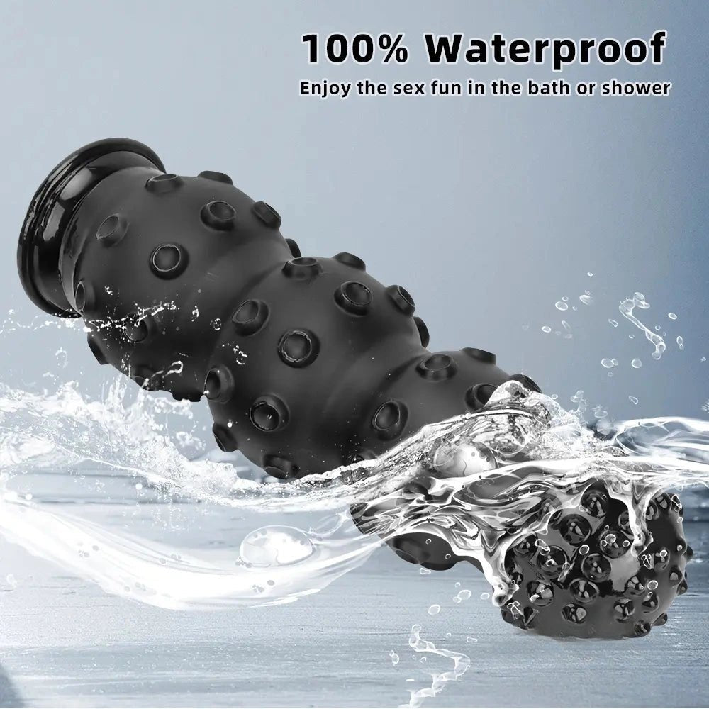Black textured octopus dildo, photo 6