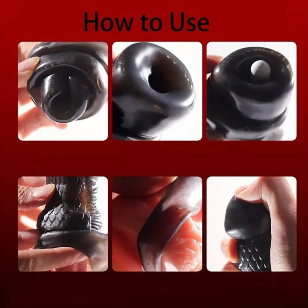Textured hollow pvc penis sleeve, photo 5