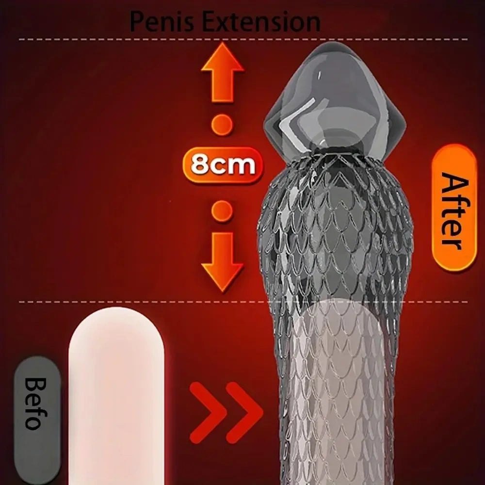 Textured hollow pvc penis sleeve, photo 6