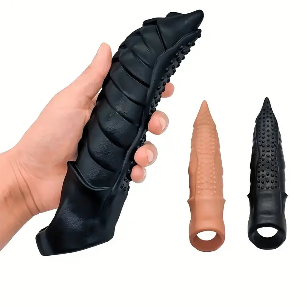 Textured ridged fantasy dildo, photo 7