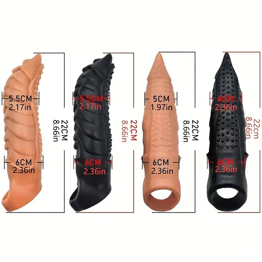 Textured ridged fantasy dildo, photo 9