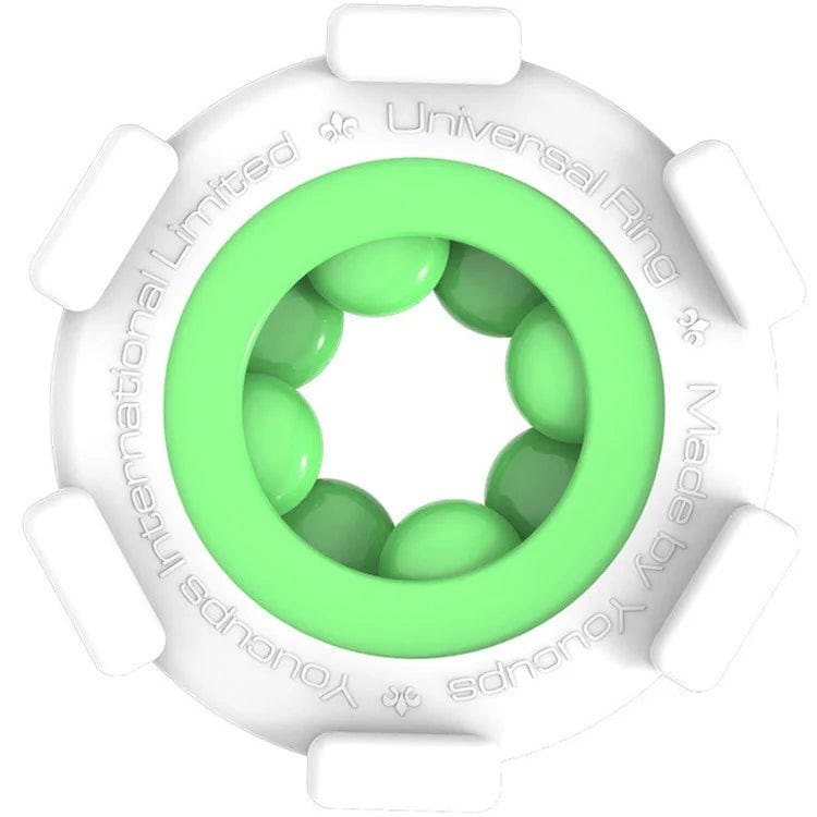 Green stretchy textured cock ring