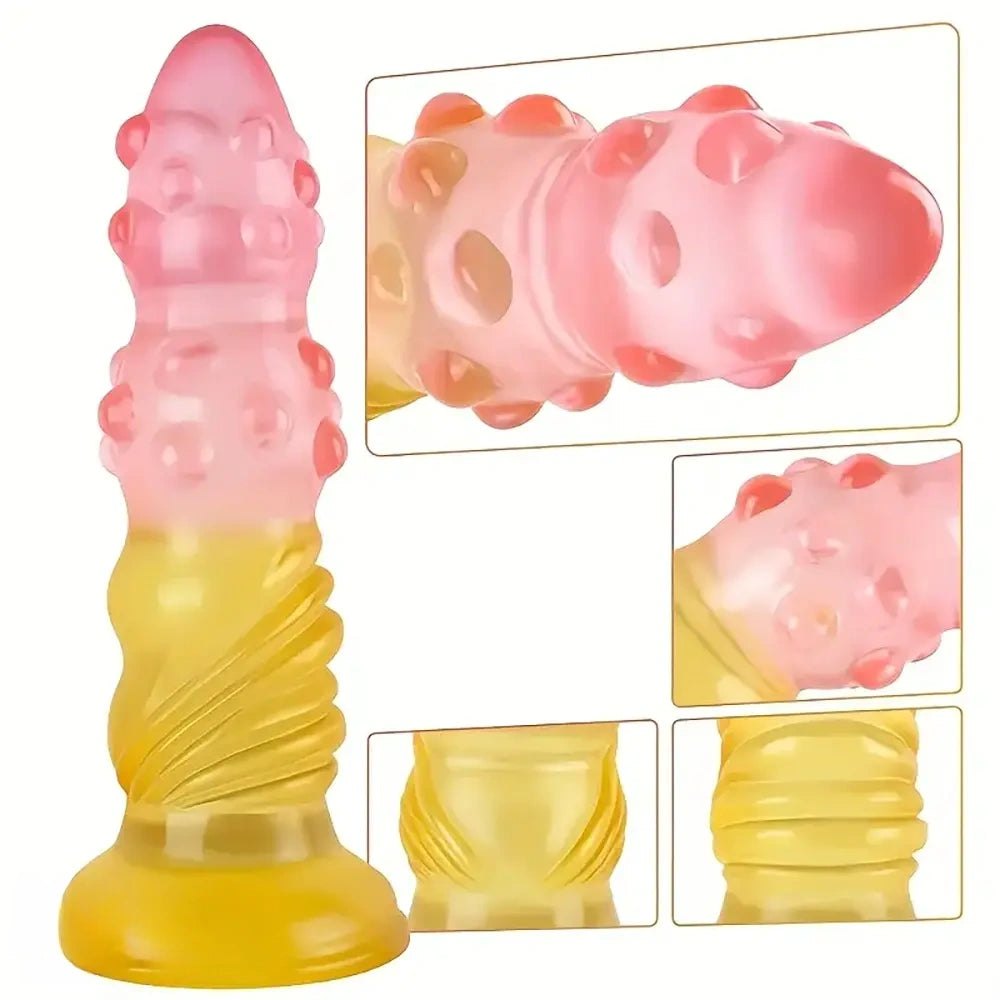 Textured pvc suction cup dildo, photo 5