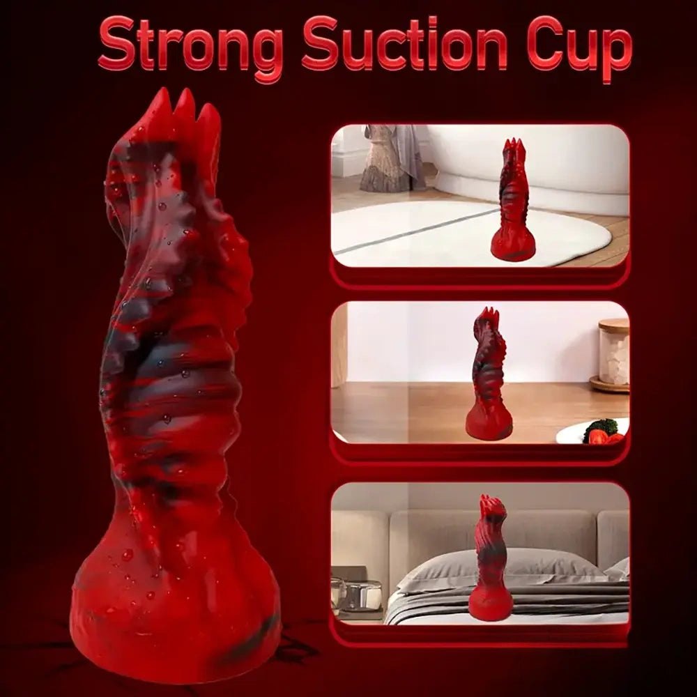 Textured tentacle monster silicone dildo, photo 3
