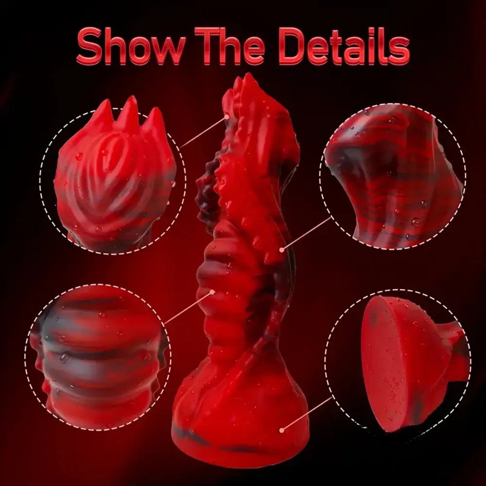 Textured tentacle monster silicone dildo, photo 5
