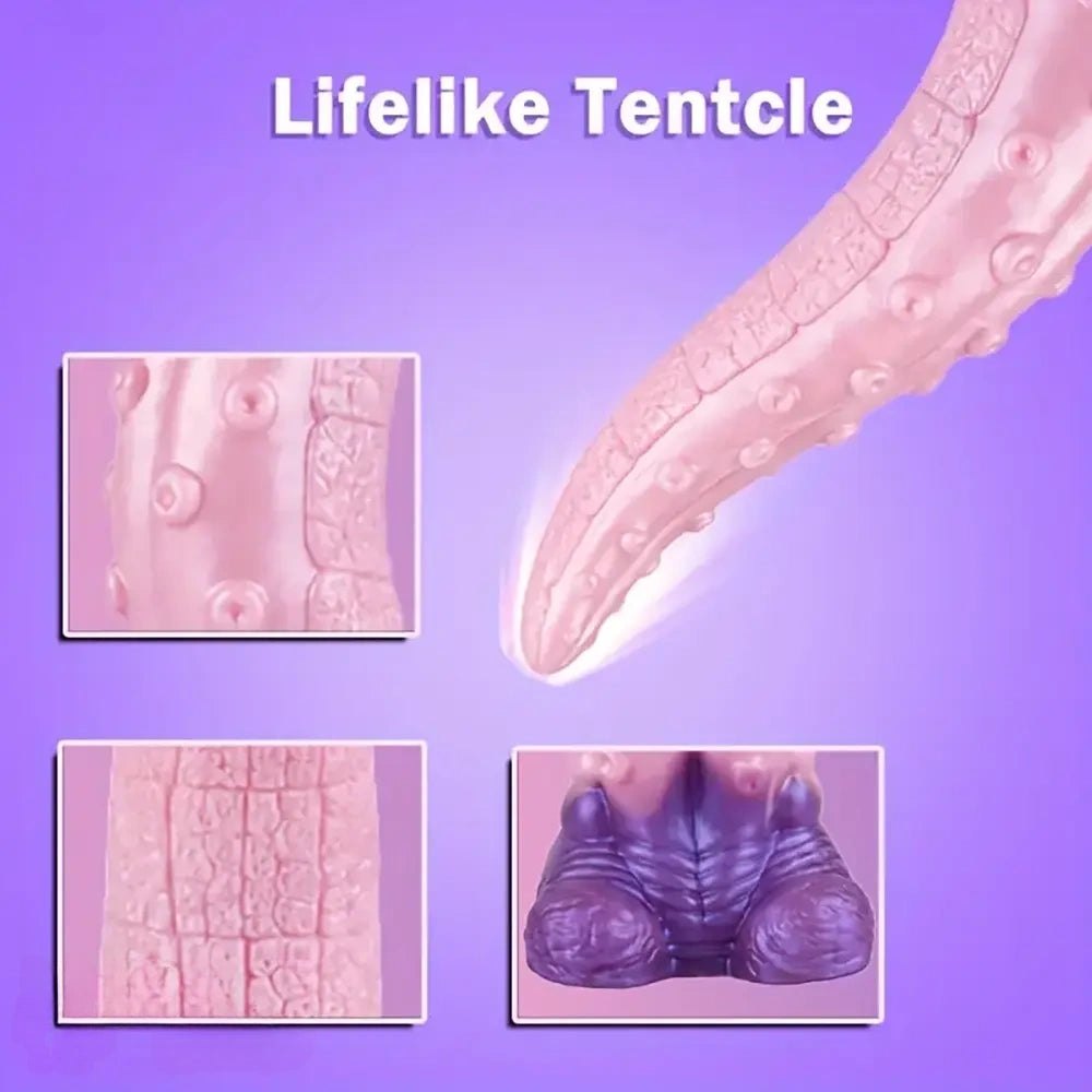 Textured silicone tentacle fantasy dildo, photo 11