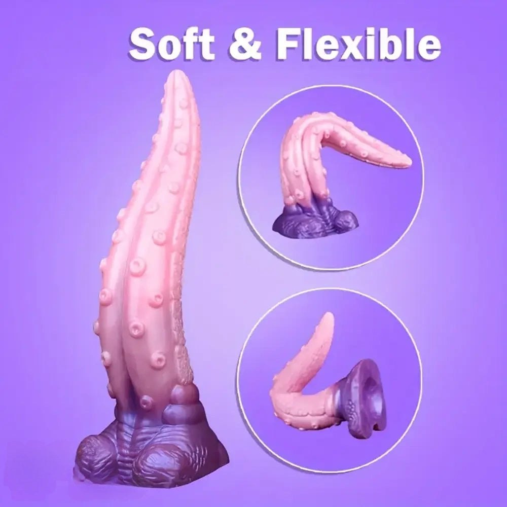 Textured silicone tentacle fantasy dildo, photo 13
