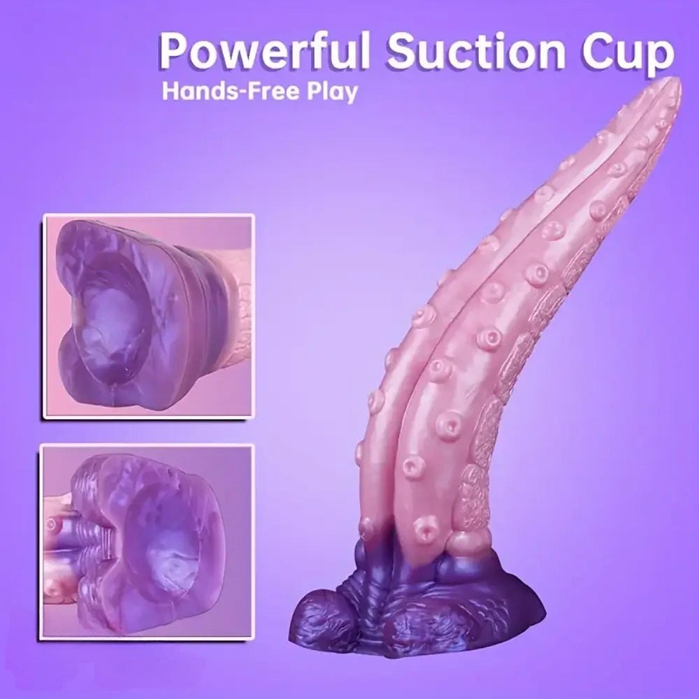 Textured silicone tentacle fantasy dildo, photo 14