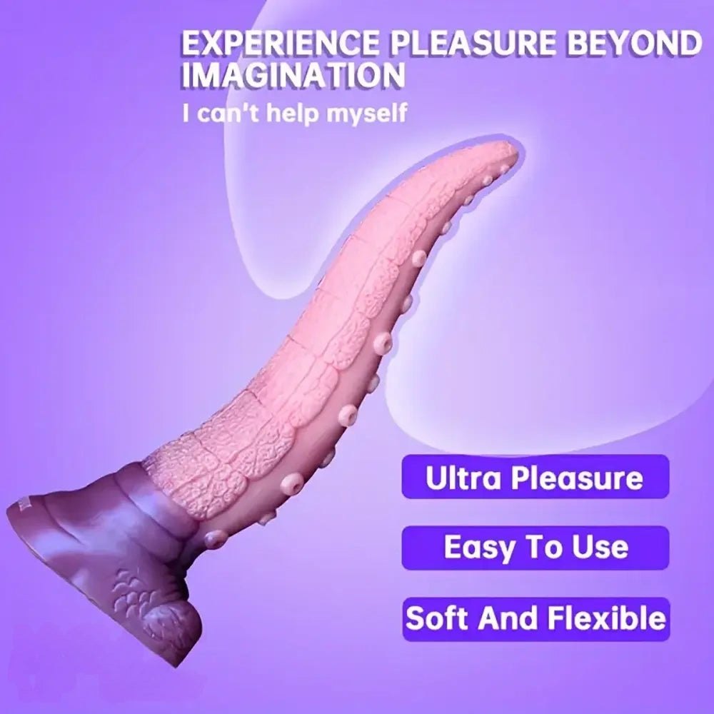 Textured silicone tentacle fantasy dildo, photo 7