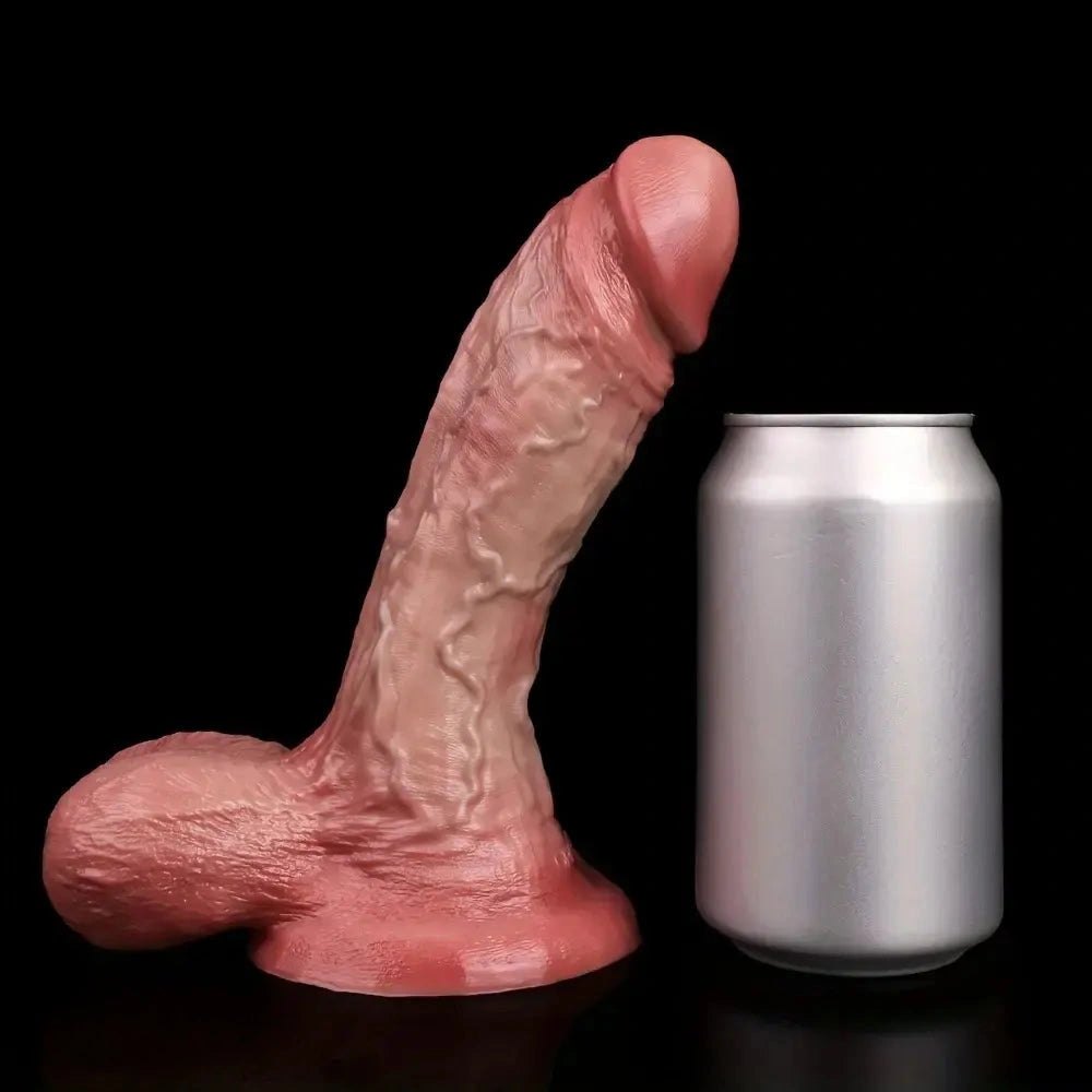 Flesh textured silicone dildo, photo 11