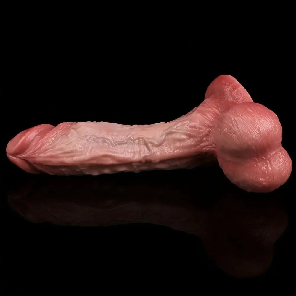 Flesh textured silicone dildo, photo 4