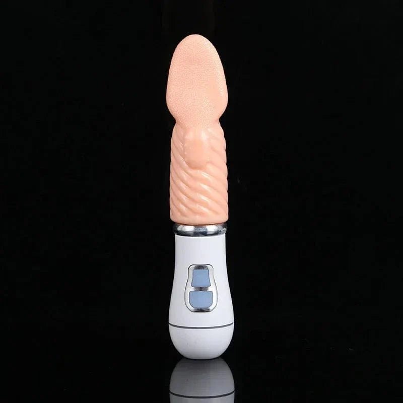 Flesh-tone textured tongue vibrator, photo 4