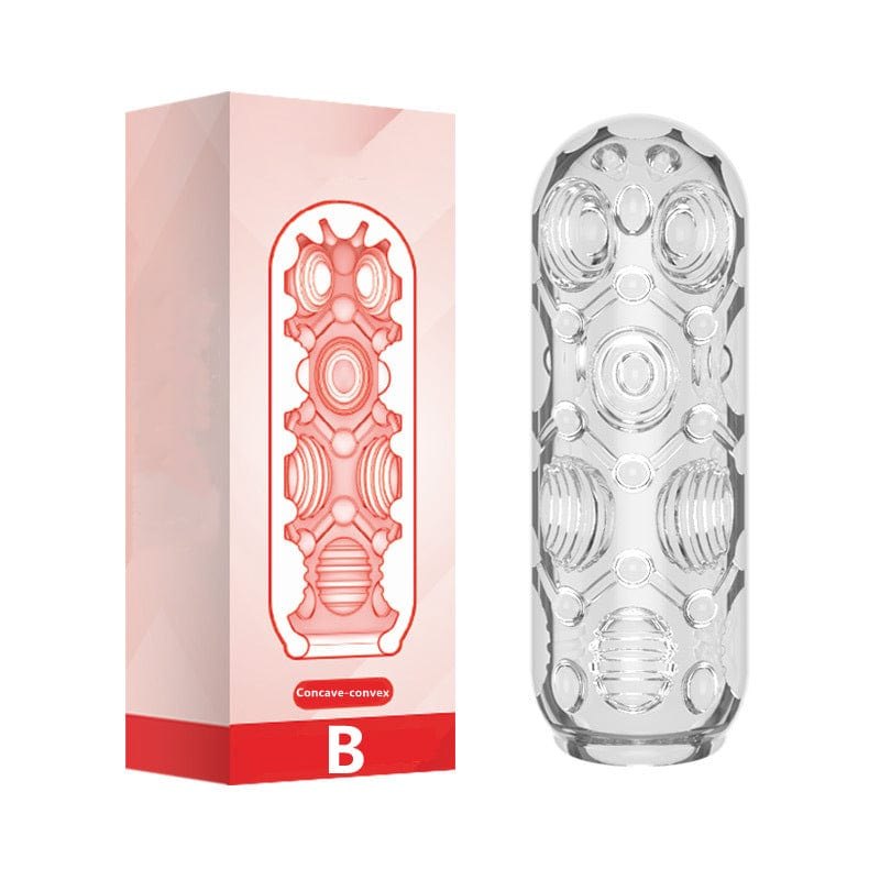 Training Aircraft Cup Dot Matrix Red textured open-ended masturbator sleeve
