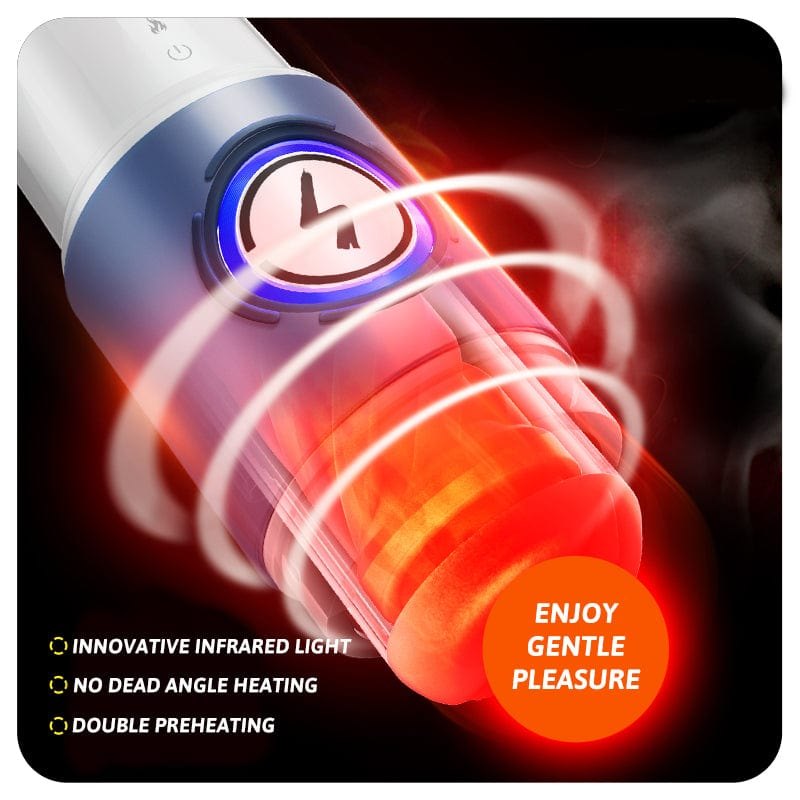 Thermal cup shaped telescopic male masturbator, photo 5