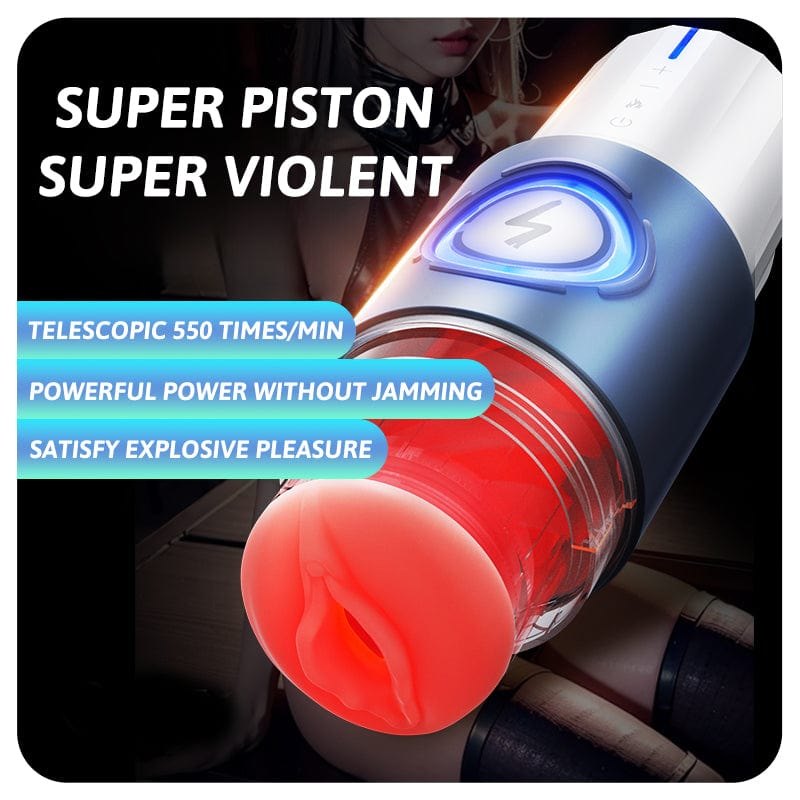 Thermal cup shaped telescopic male masturbator, photo 6