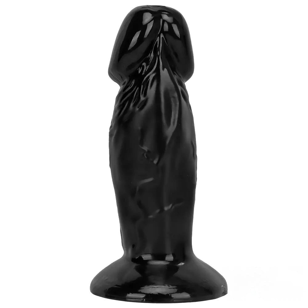 Black realistic dildo with suction cup base, photo 2