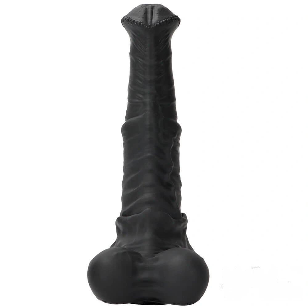 Black silicone suction cup dildo, photo 14