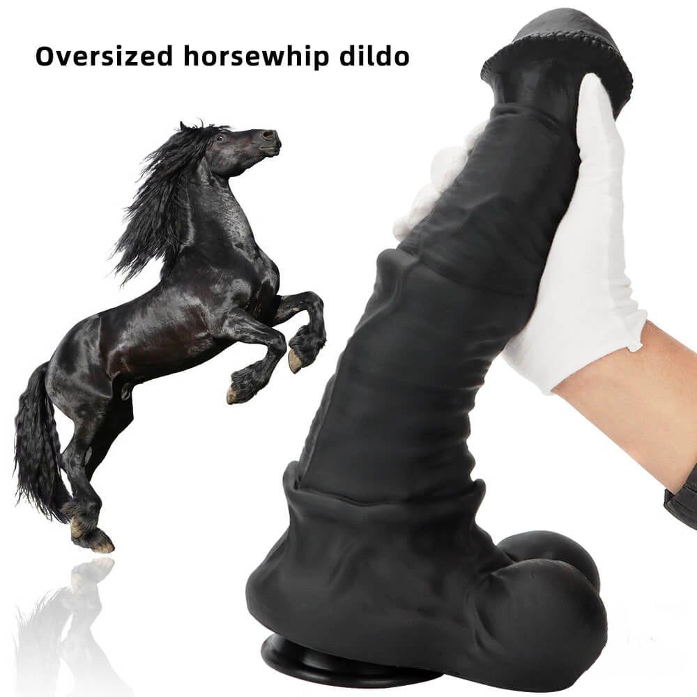 Black silicone suction cup dildo, photo 5