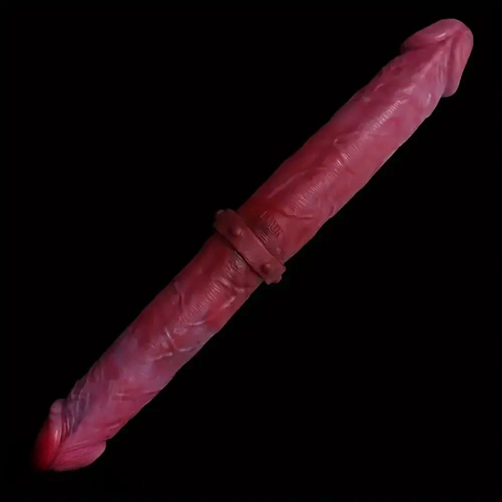 Colorful thick double-head silicone dildo, photo 8